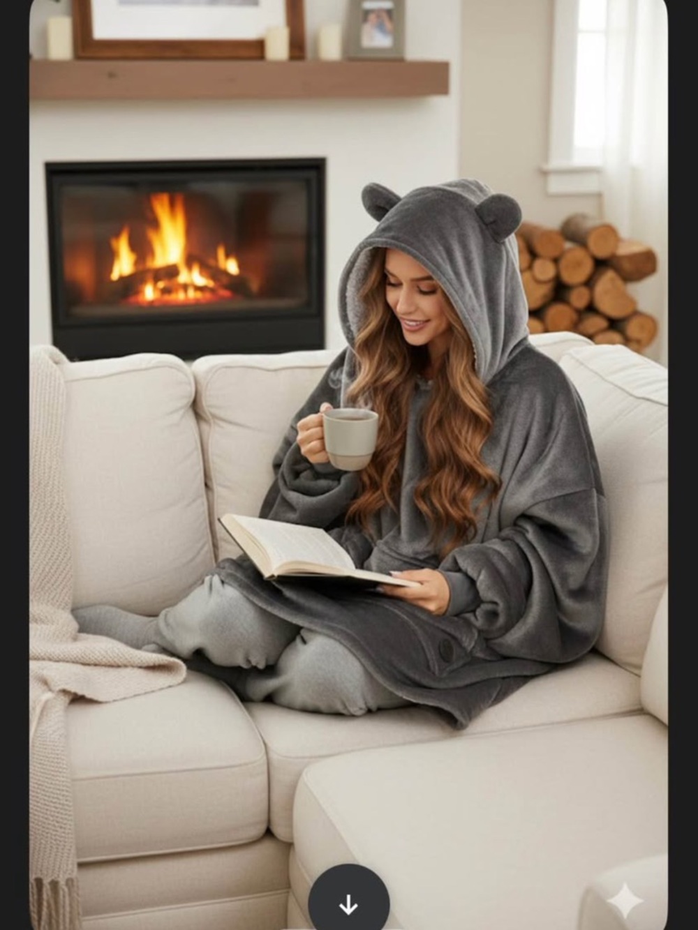 New Unisex SUPER SOFT Oversized Adult Hoodie Robe Sweater Cozy Snuggly. One Size